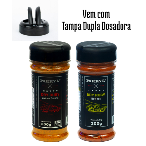 Kit 2 Dry Rubs Parryl - Bovino + Aves e Suínos Ideal para Churrasco BBQ Gourmet em Oferta na Shopee