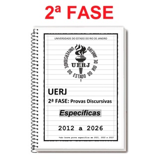 UERJ - 2ª FASE (Discursiva) 2026/2027 - Caderno de Provas + RESPOSTAS + Folhas de Redação em Oferta na Shopee