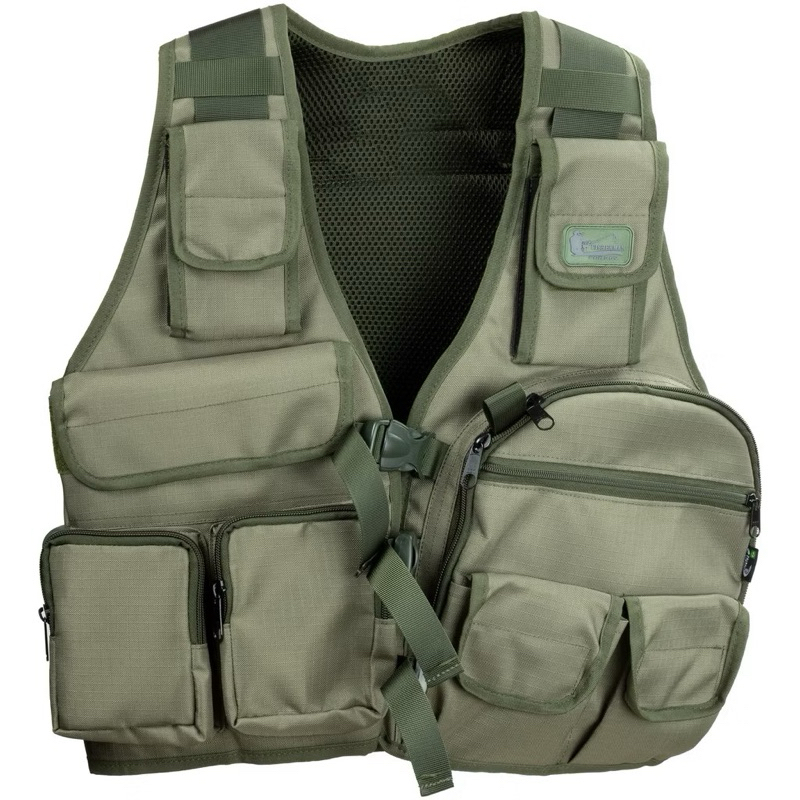 Colete De Pesca Porta Camelback Velcro Para Patch Tecido Resistente