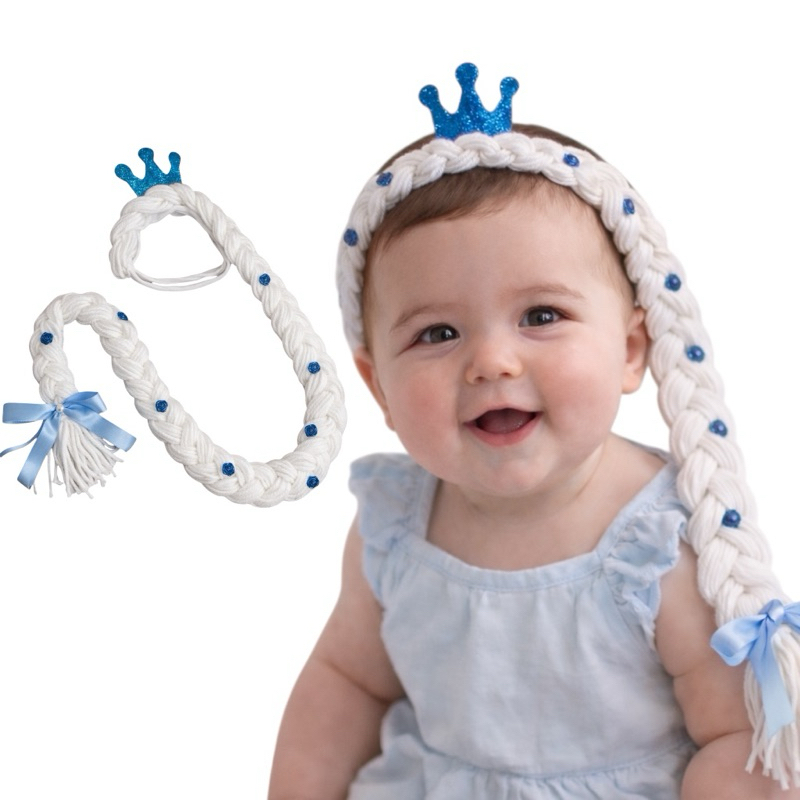 Tiara meia princesa merversário | Laço Tiara princesa Elsa | Fantasia disney