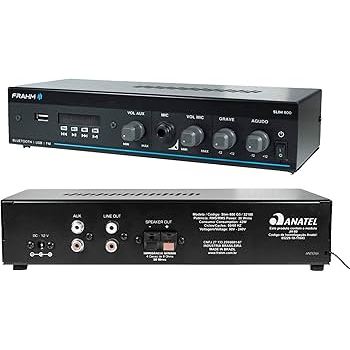 Kit Sonorização Ambiente Frahm Slim 800 + 4 Caixas PS 200 Branca Com Suportes.
