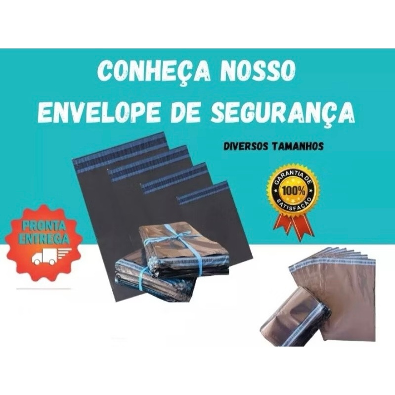 Envelope de Segurança 40x60 Embalagem Envio Saco Saquinho correio — imagem 2 de 2