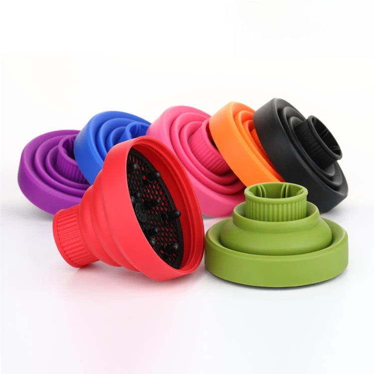 Difusor de Cachos de Silicone Retrátil com Boca Flexível para Ativação de Cachos em Oferta na Shopee