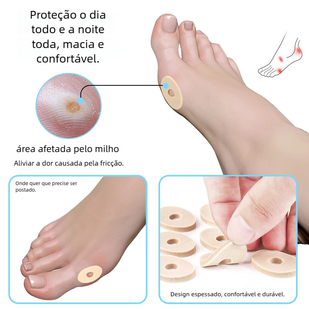 15 Pçs Esponja de Látex para Pé - Protetor Contra Calos e Fricção em Oferta na Shopee