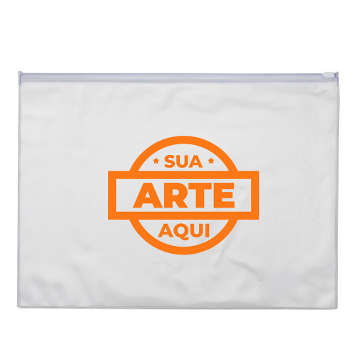 Pasta Zip Zap A4 e Officio PVC 36x26Cm Personalizada uma cor