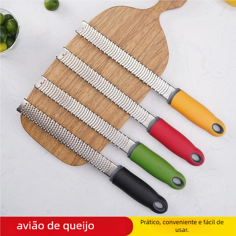 Zester Profissional Inox Extra Fino BEST - Ralador para Raspas de Limão e Laranja