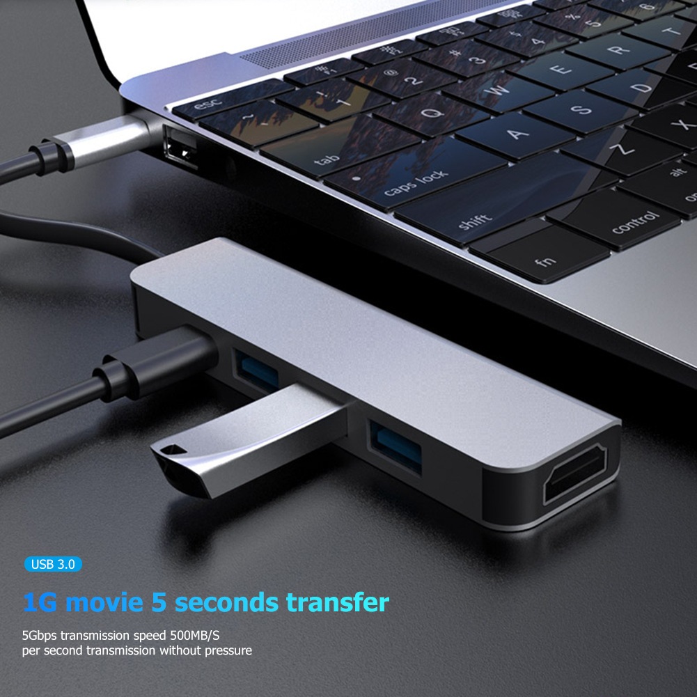 Hub Multifuncional 8 em 1 Tipo C OTG - Transferência Rápida para Computador e HD