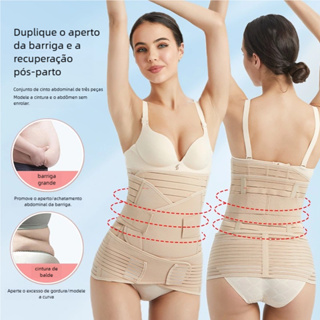 Cinta Modeladora para Pós Parto e Cirurgia - Reduz Medidas e Apoia a Barriga em Oferta na Shopee