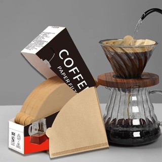 Filtro Cone V60 02 para Hario - 100 Unidades de Papel Natural para Cafeteria em Oferta na Shopee