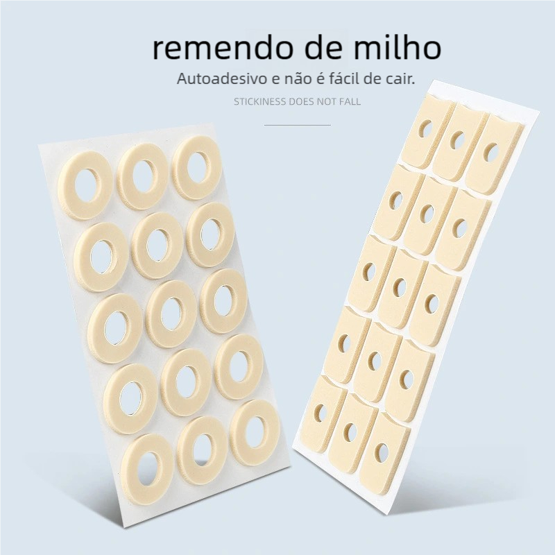 15 Pçs Folha Esponja Látex para Pé - Remendo Protetor Contra Calos Homens e Mulheres