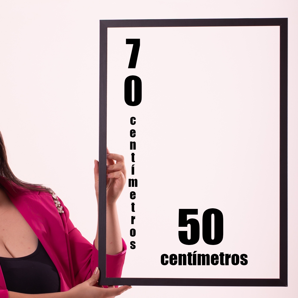 Moldura Decorativa 70x50cm Preta Vazia Para Quadro Personalizado Fotos Eventos Estúdio em Oferta na Shopee