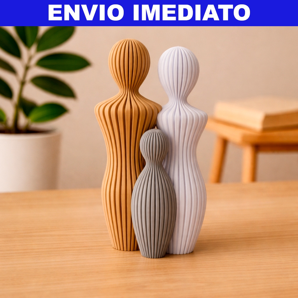 Escultura Decorativa Família Minimalista em Oferta na Shopee