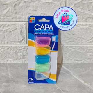 Capa Protetora para Escova de Dentes - 5 Unid. (PLAST-493) em Oferta na Shopee