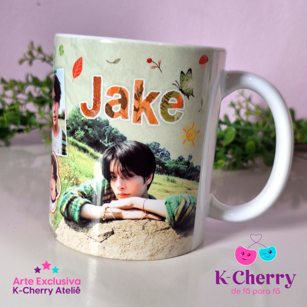 Caneca Enhypen - Jake - Sim Jaeyun - K-pop - Engene - Boy Group - Personalizada - Exclusiva