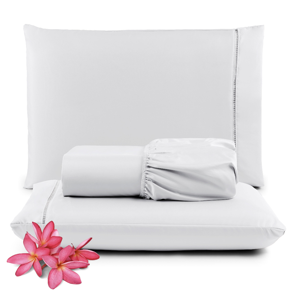 Jogo de Lençol para Cama - Casal Queen King Solteiro - Fronha Ponto Palito 400 Fios Micropercal!
