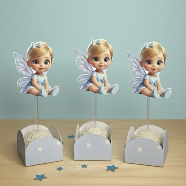 Jardim encantado / Topper para docinhos personalizado fadas jardim encantada *fazemos todos os temas*