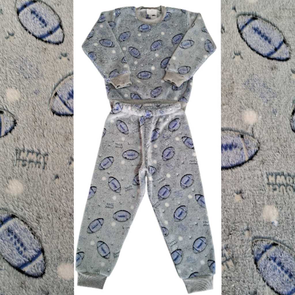 Conjunto Infantil de Fleece Estampado Premium e Comum - nos tamanhos: 1,2,3,4,6,8,10 e 12 - Masculino e Feminino