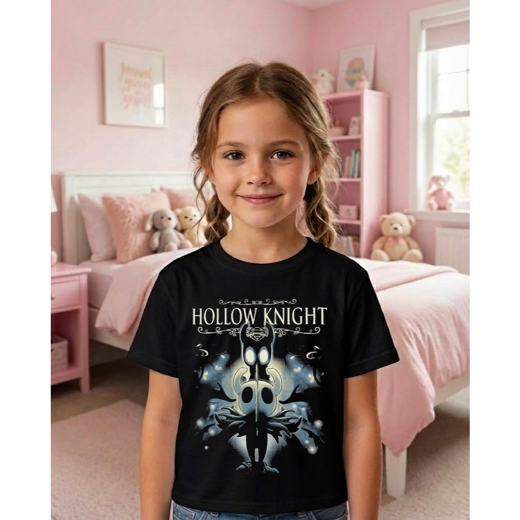 Camiseta Hollow Knight Camisa Infantil Manga Curta de Algodão Manga Curta Menino Menina em Oferta na Shopee