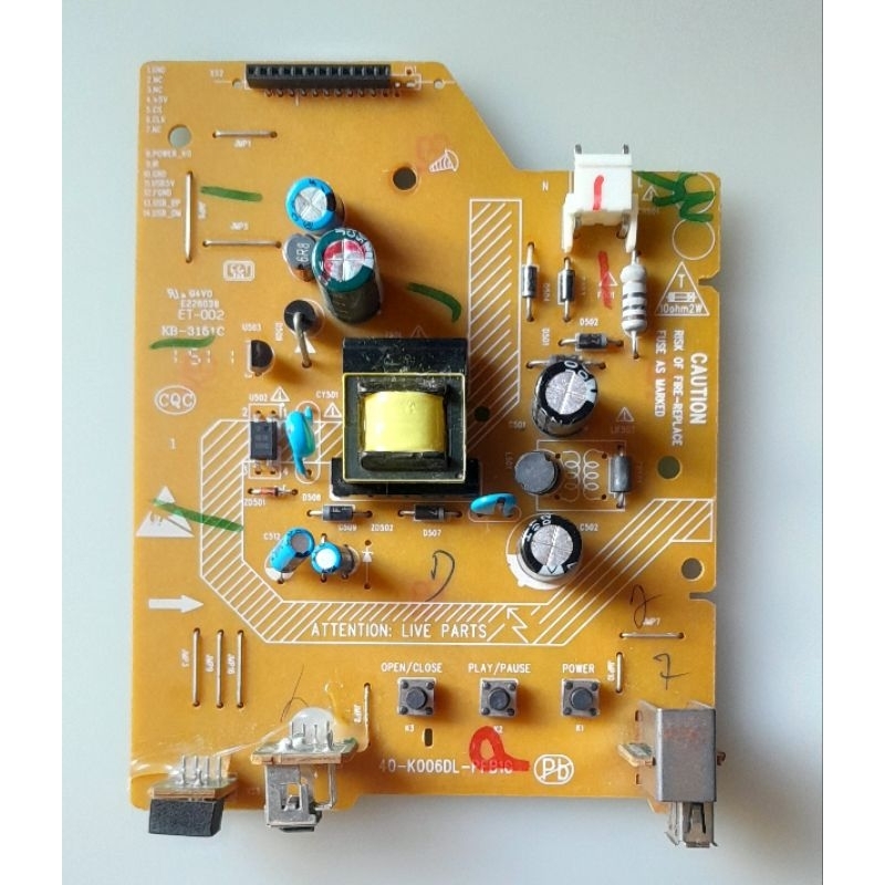 placa fonte de energia dvd Philips Dvp-2850