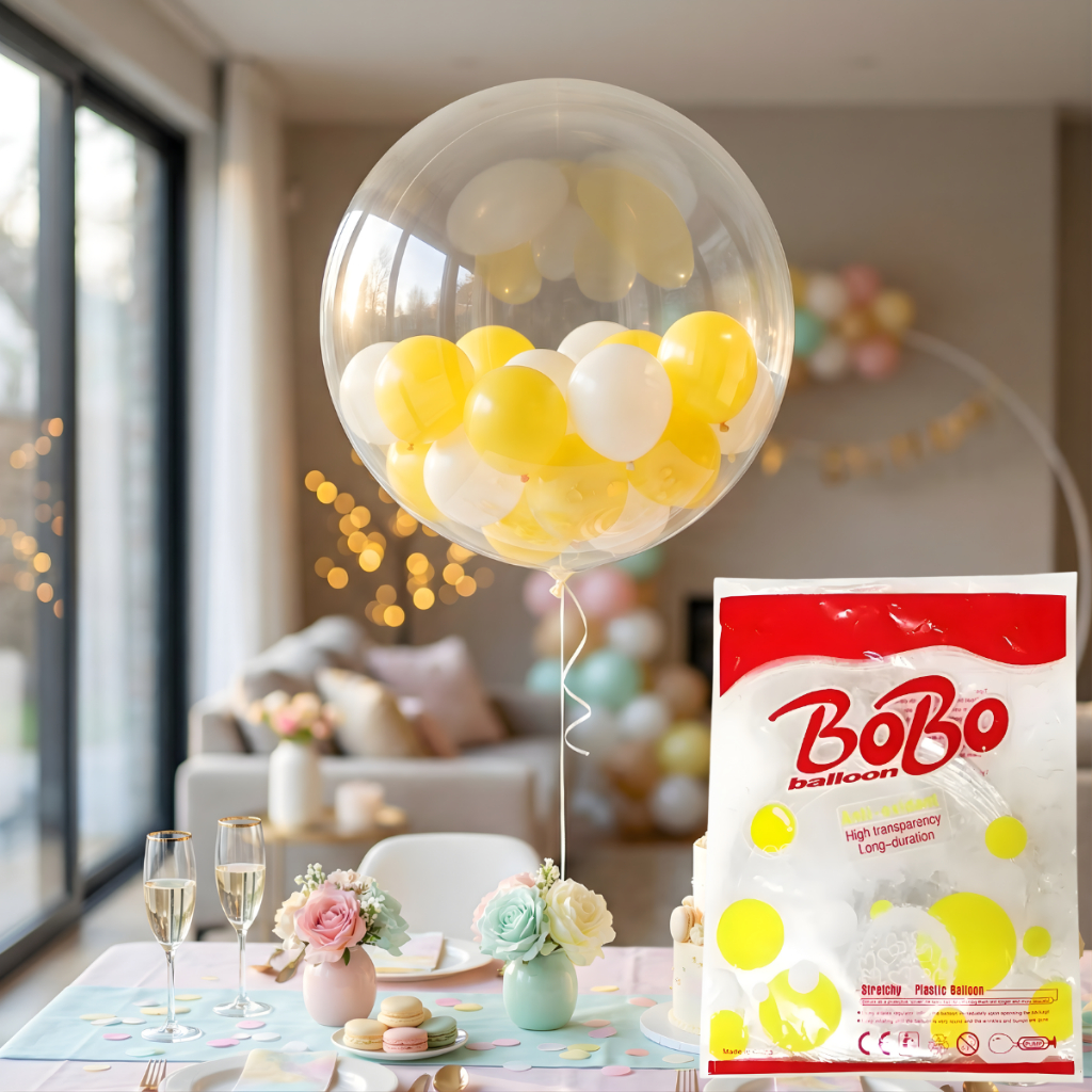 Kit 50 Unidades Balão Bubble 24 60cm Cristal Transparente Alta Qualidade