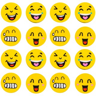 YP7359 - Borracha Ponteira Carrinhas Smiles Emoji Yins em Oferta na Shopee