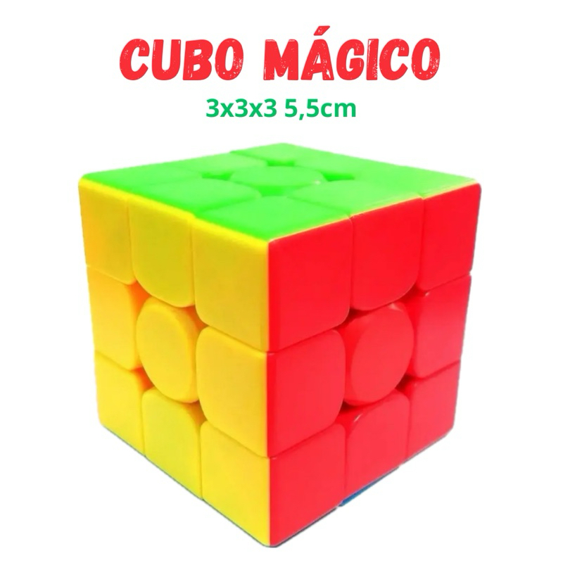 Cubo Mágico Anti-stress 3x3x3 Interativo Profissional Educação