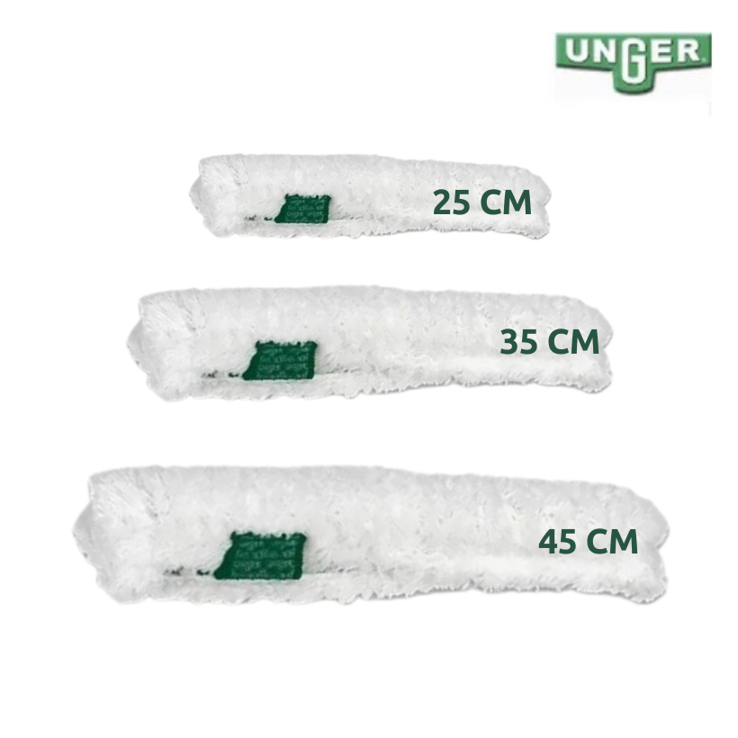 Unger - Refil Luva Lavador Limpeza Profissional Vidros 25, 35 ou 45 cm