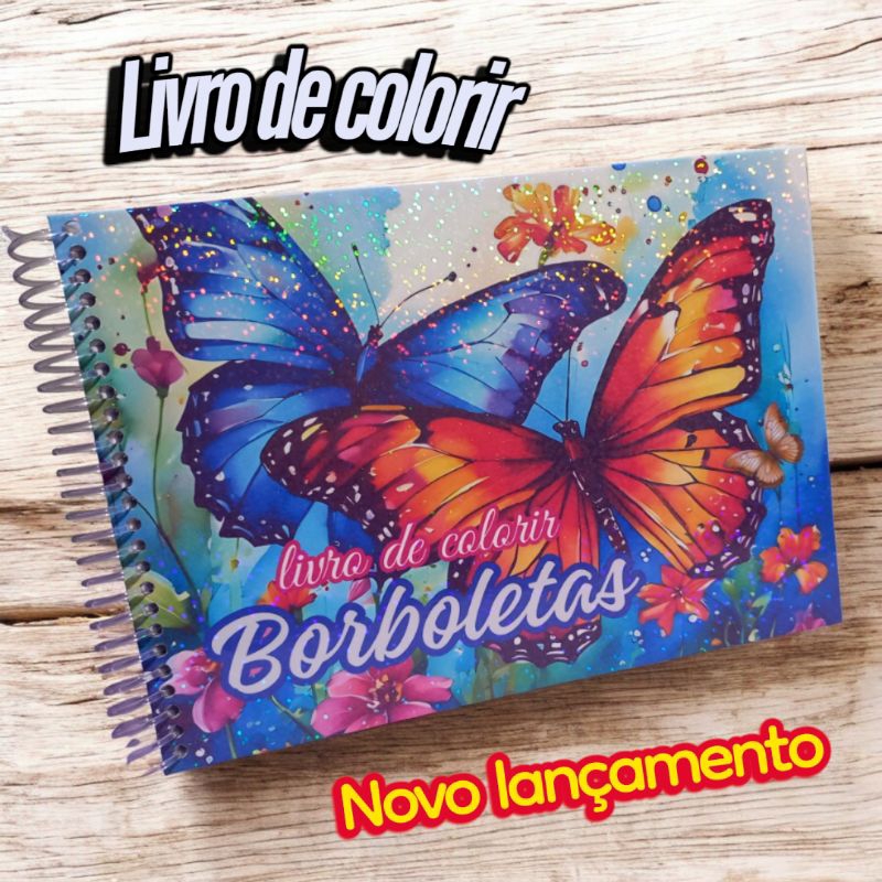 livro para colorir borboletas 50 DESENHOS