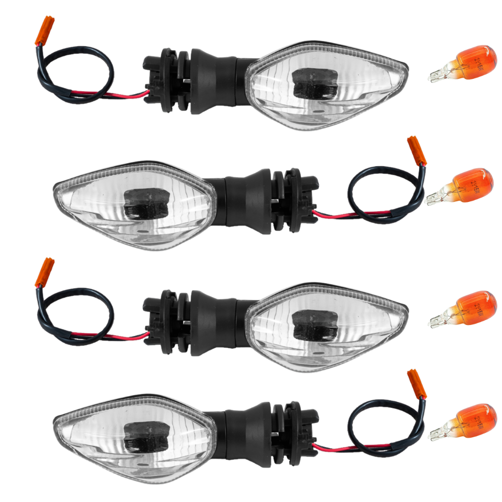 Kit 4 Pisca Seta de Moto CG Titan 125/150/160 Fan/Start 2014 em Diante Cristal