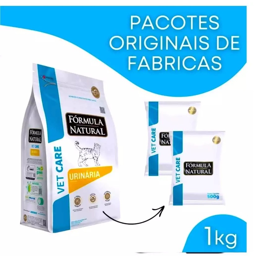 Ração 500g - Fórmula Natural Vet Care Urinária Gatos - Dissolve Estruvita em Oferta na Shopee