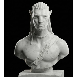 🌌 Busto Avatar Jake – Miniatura Decorativa Inspirada no Filme Avatar (11cm)/ arte luxo, casa