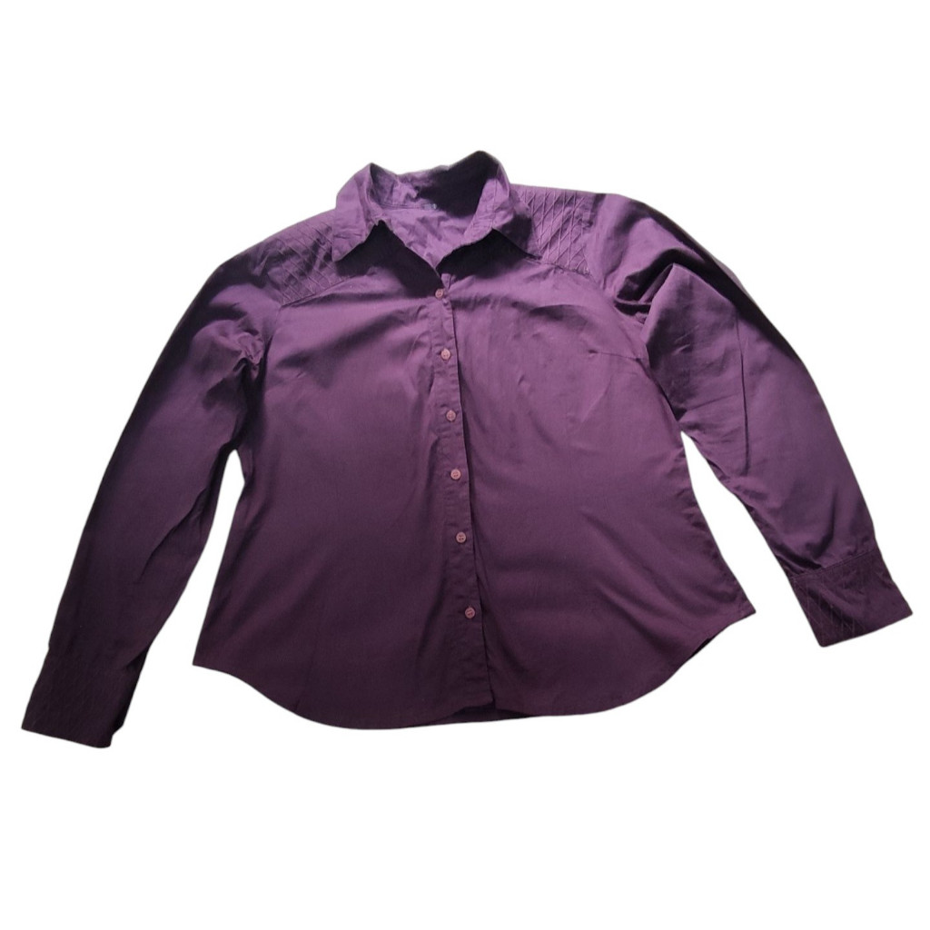 camisa roxa brechó