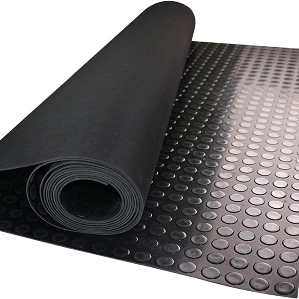 2mt Piso Moeda Pastilhado Anti Derrapante Emborrachado 3mm de Espessura x 1 Metro Largura