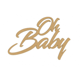 ✨ OBaby em MDF 3mm – Recorte Decorativo Corte a Laser – 60x40cm Aproximado ✨ em Oferta na Shopee
