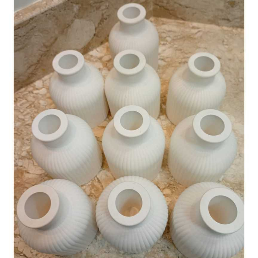 Kit 10 ou 5 Vasos Gesso  Decoração de  Centro de  Mesa  (Aniversário, Casamento em  Geral). em Oferta na Shopee