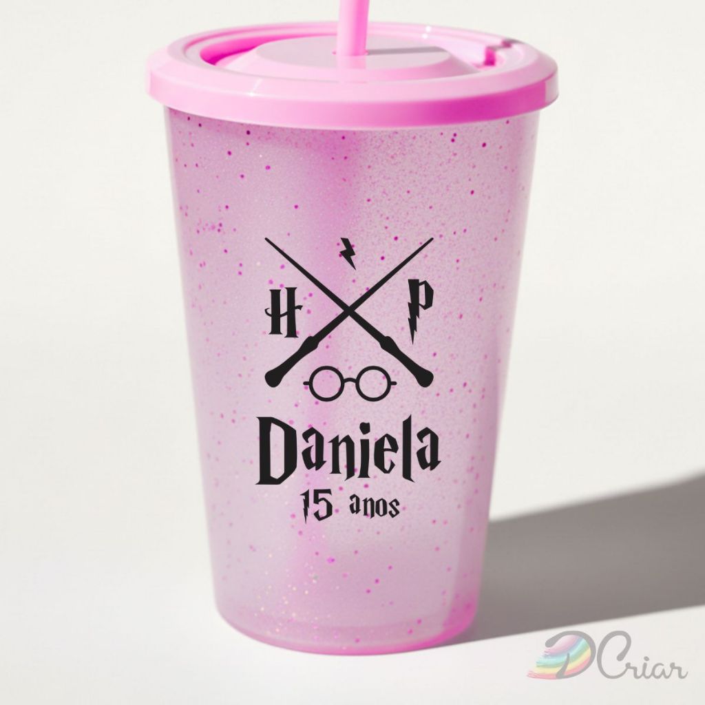 Adesivo Impresso Aniversário Mod.214 | 4x6cm | Taça, Copos, Caixas, Personalizado | Harry Potter