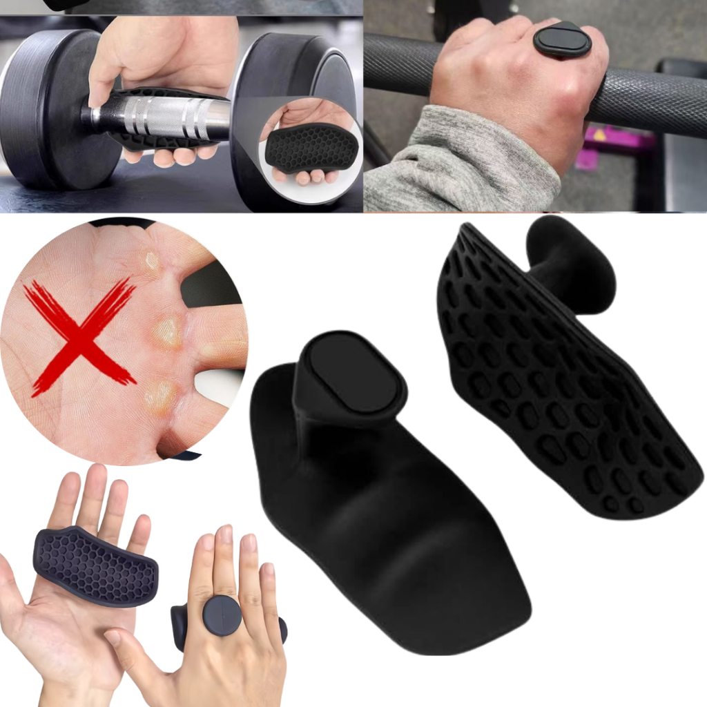 Luva De Academia Grip Protetor Mão Musculação Barras Halteres Antiderrapante Unissex Cross Fit