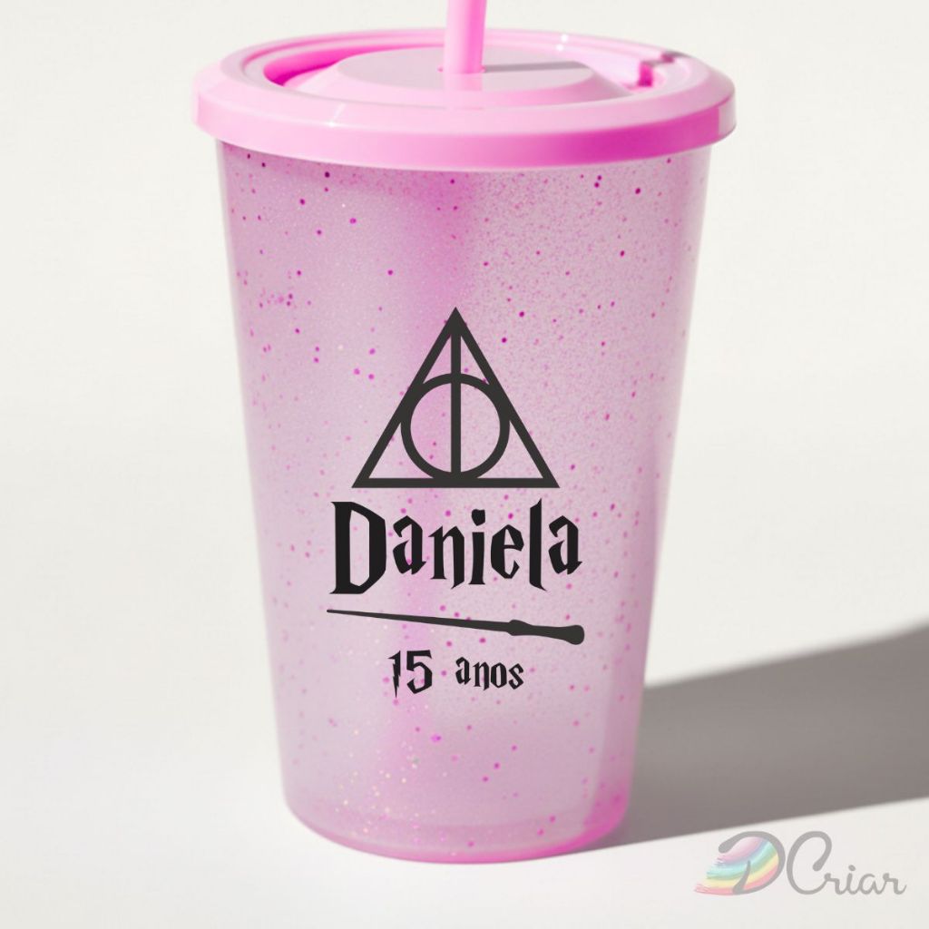 Adesivo Impresso Aniversário Mod.216 | 4x6cm | Taça, Copos, Caixas, Personalizado | Harry Potter