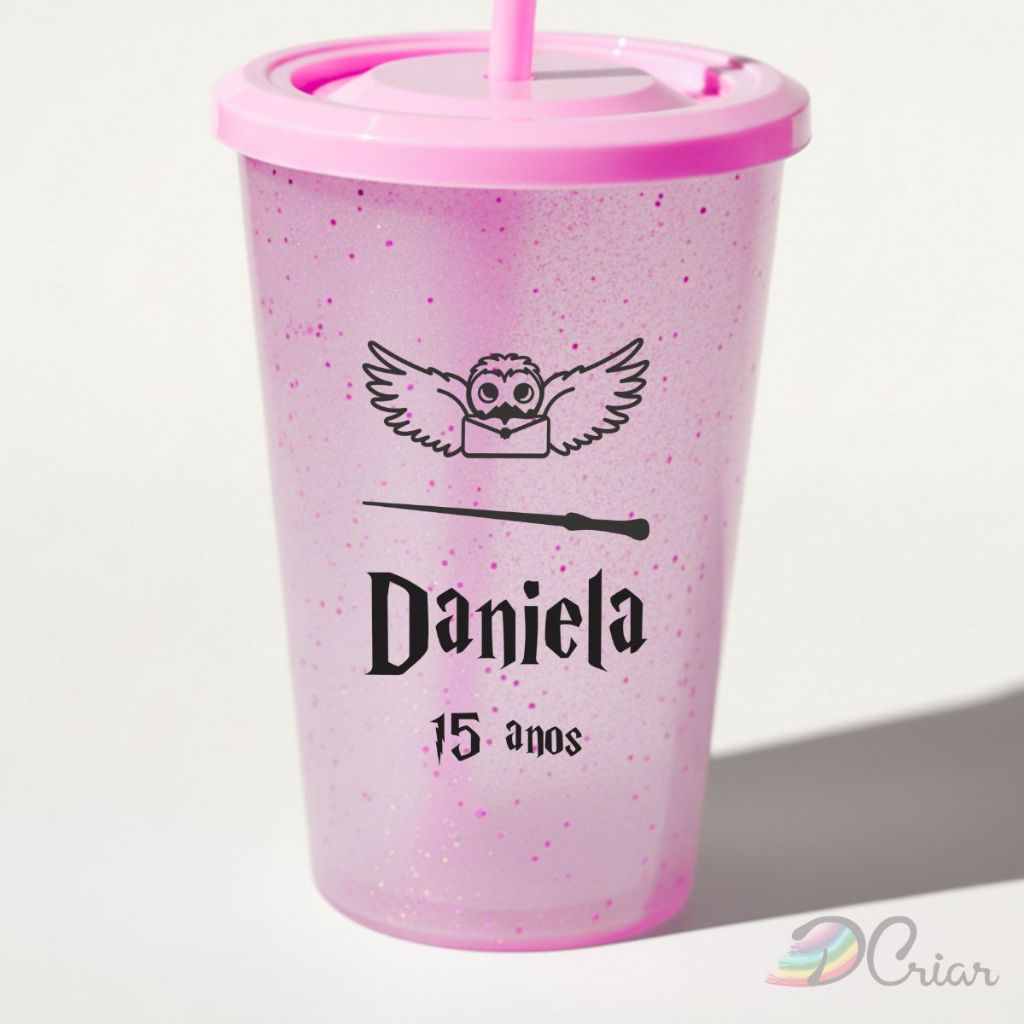 Adesivo Impresso Aniversário Mod.217 | 4x6cm | Taça, Copos, Caixas, Personalizado | Harry Potter