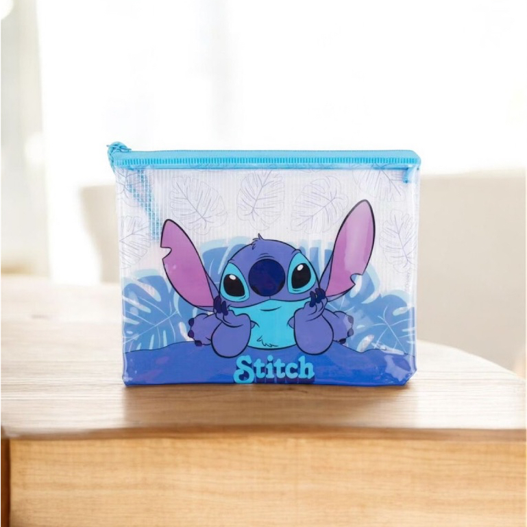 Pasta de Documentos Impermeável Stitch - Papelaria Fofa Material Escolar Kawaii em Oferta na Shopee
