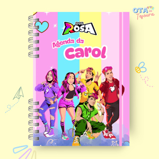 Agenda Escolar Personalizada Dos Rosa Calendário 2026 em Oferta na Shopee