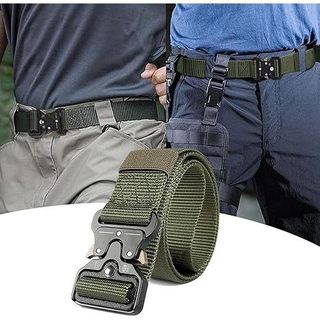 Cinto tático, Rigger para caminhadas militares, cinto de nylon de 3,8 cm, com fivela de liberação rápida resistente