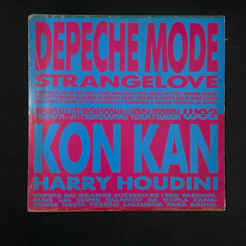 Promo WEA - Depeche Mode/KonKan/Tom Tom Club/Oingo Boingo (LP nacional)