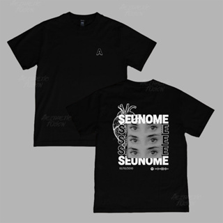 Camiseta Algodão Personalizada com Arte de Olhos Nome e QR Code Spotify Presente em Oferta na Shopee