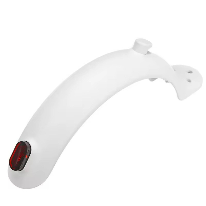 Paralama traseiro com lanterna peça patinete elétrico branco