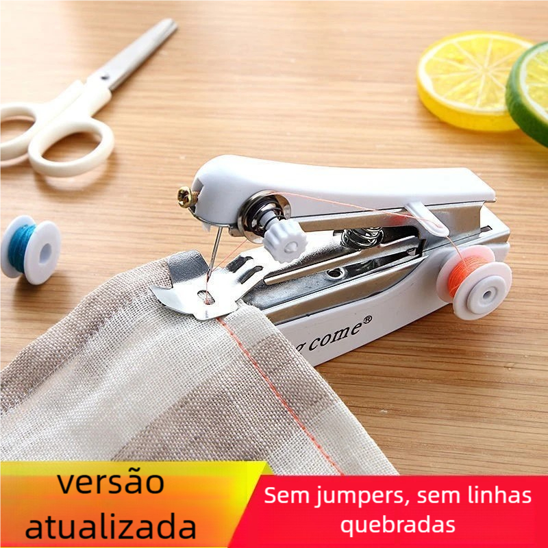 Mini Máquina de Costura Manual - Portátil de Mão para DIY & Reparos