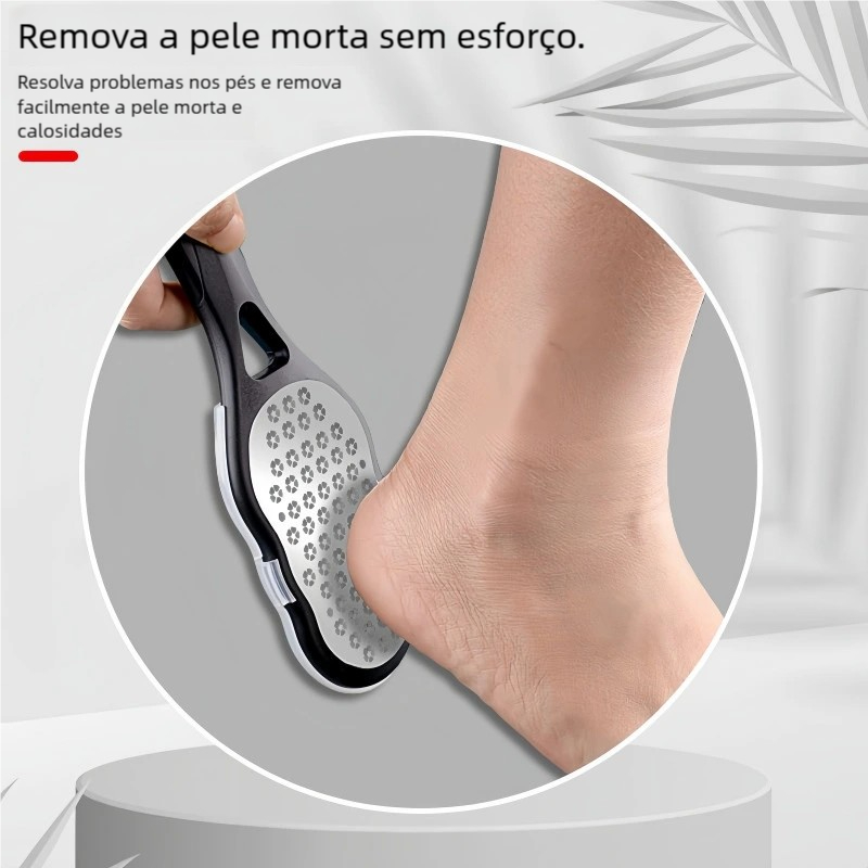 Arquivo de Pedicure de Aço Inoxidável para Uso Doméstico Removedor de Pele Morta e Calos Ferramenta de Lixar Pés para Cu — imagem 2 de 2