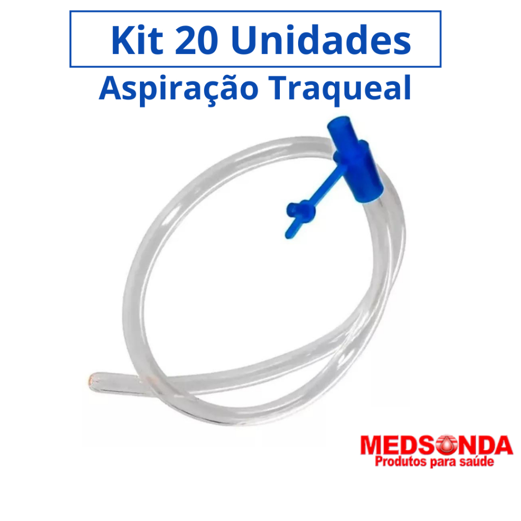 Sonda Aspiração Traqueal (kit 20 Unidades) Medsonda em Oferta na Shopee