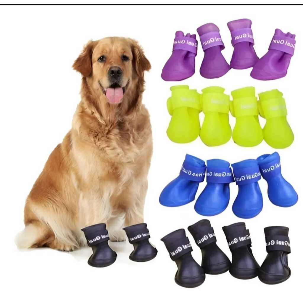 Sapato Pet Botinha Cachorro Antiderrapante Impermeável XXL Vermelha