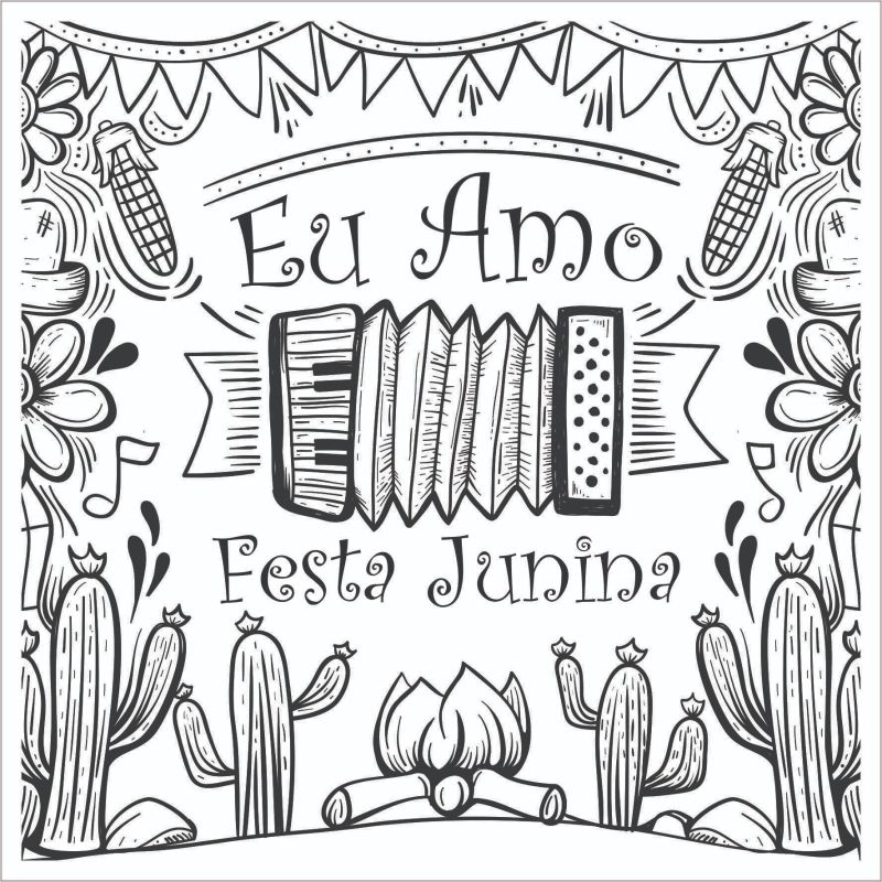 Papel Manteiga festa Junina 15x15 cm 100 unid